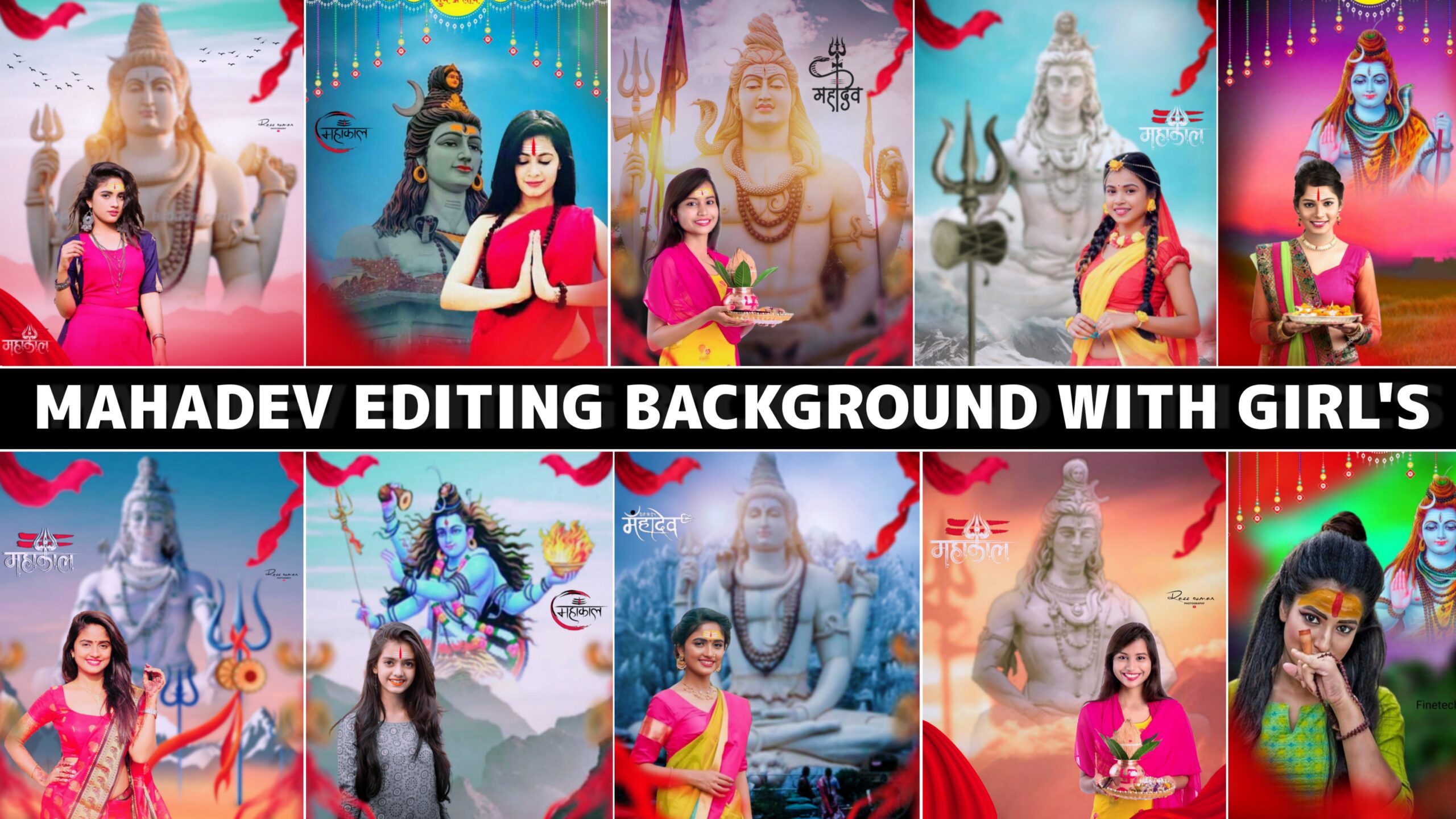 Mahadev Photo Editing Background With Girl Download Full HD