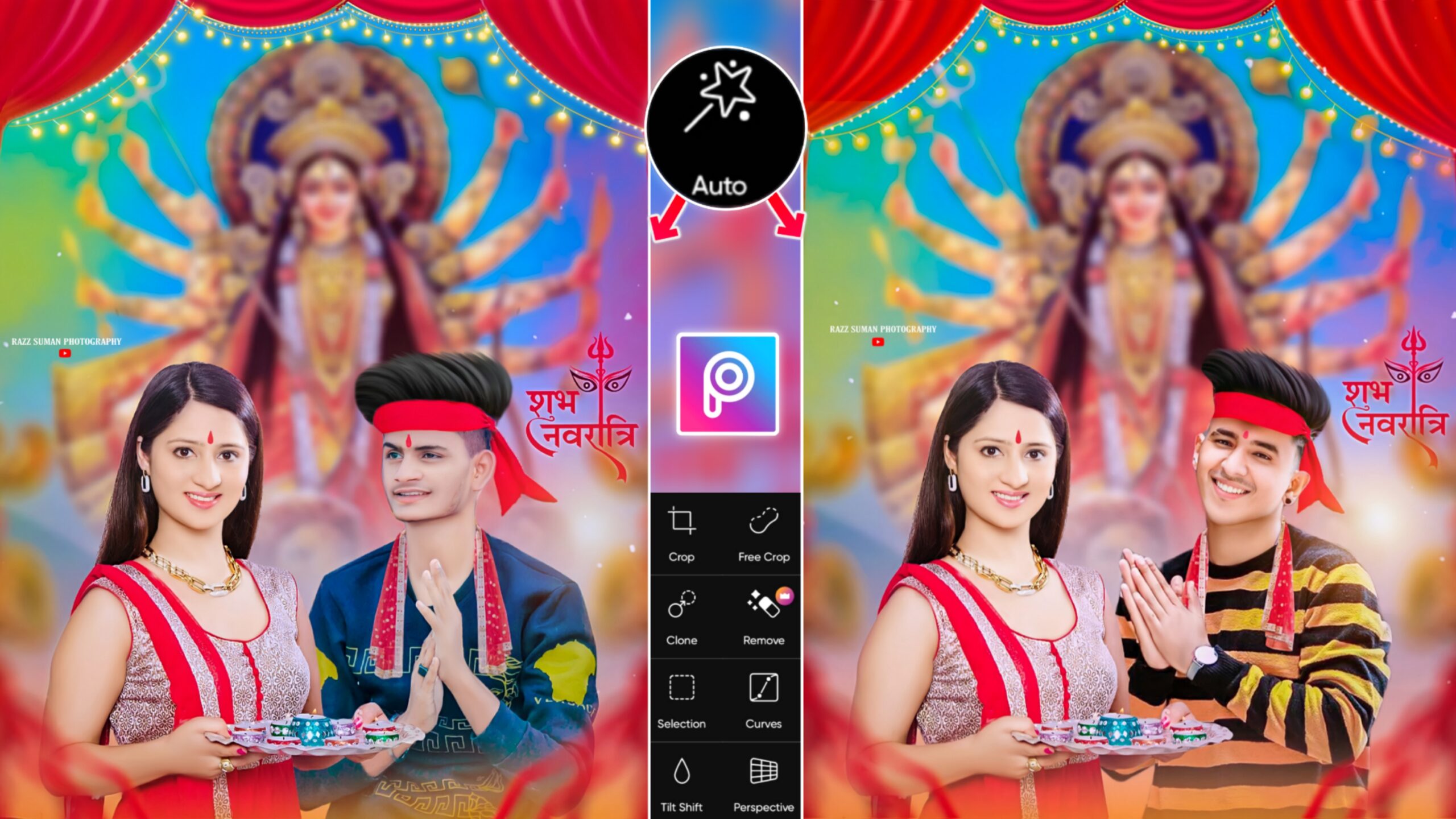 Navratri Photo Editing Background & Png Download | Navratri Photo Editing -  Razz Suman Photography