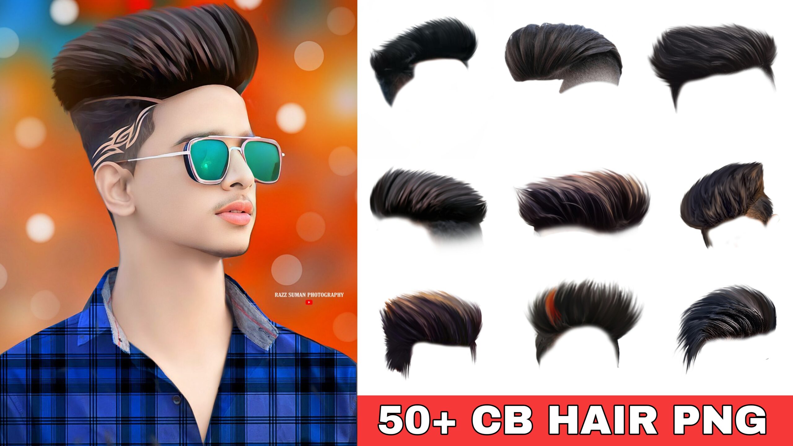 50+ Hair PNG For CB Editing Download Free - Razz Suman Photography