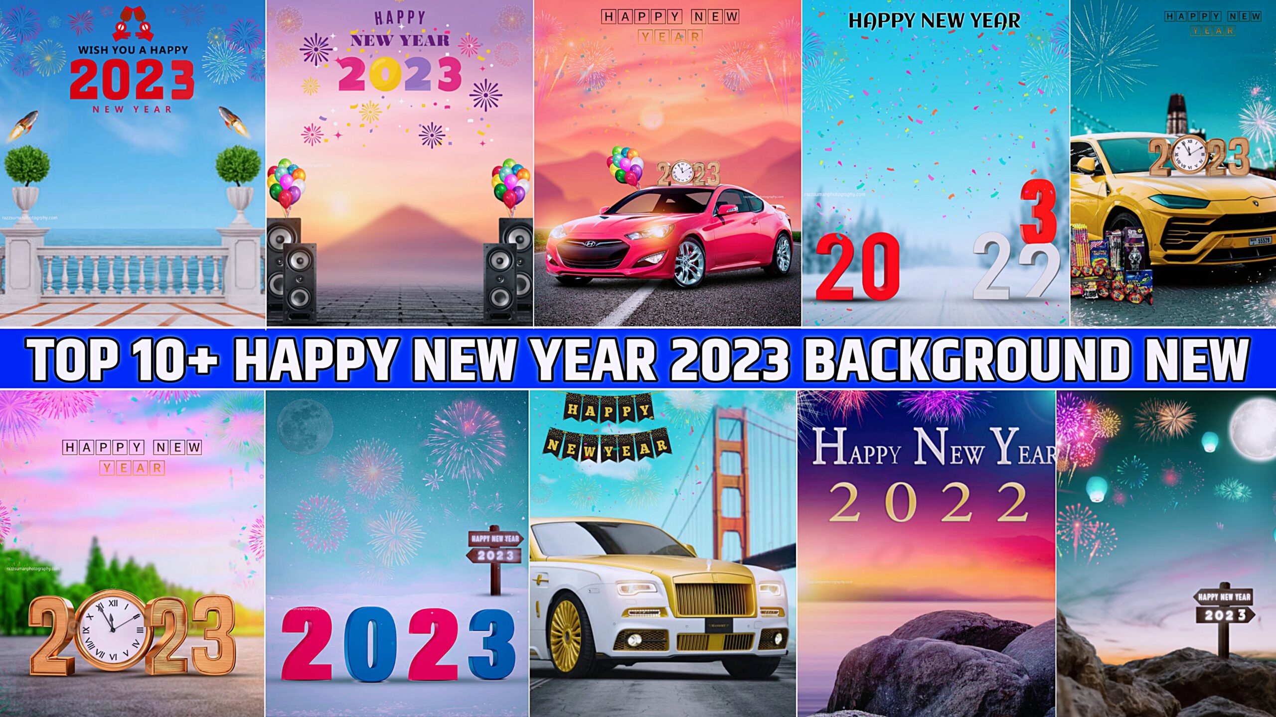 Happy new year 2023 background - Razz Suman Photography