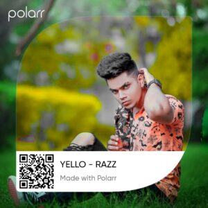 Polarr Yellow tone qr code download 