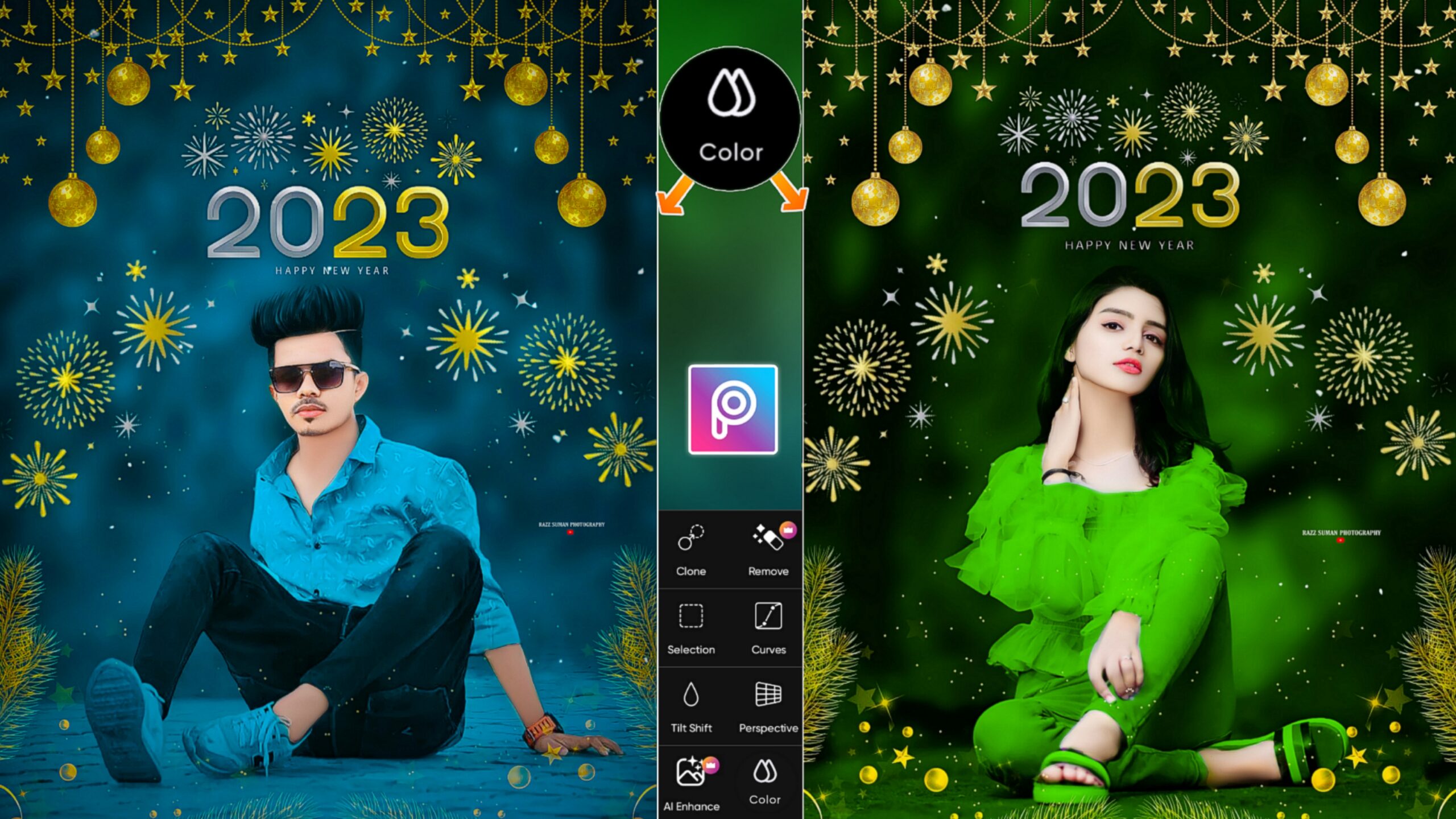 Happy new year photo editing background and png 2023 - Razz Suman  Photography