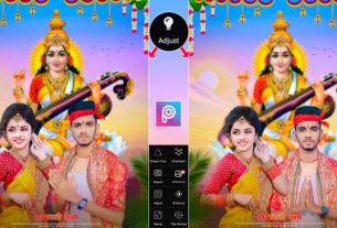 PicsArt Saraswati Puja Photo Editing Background Png Download