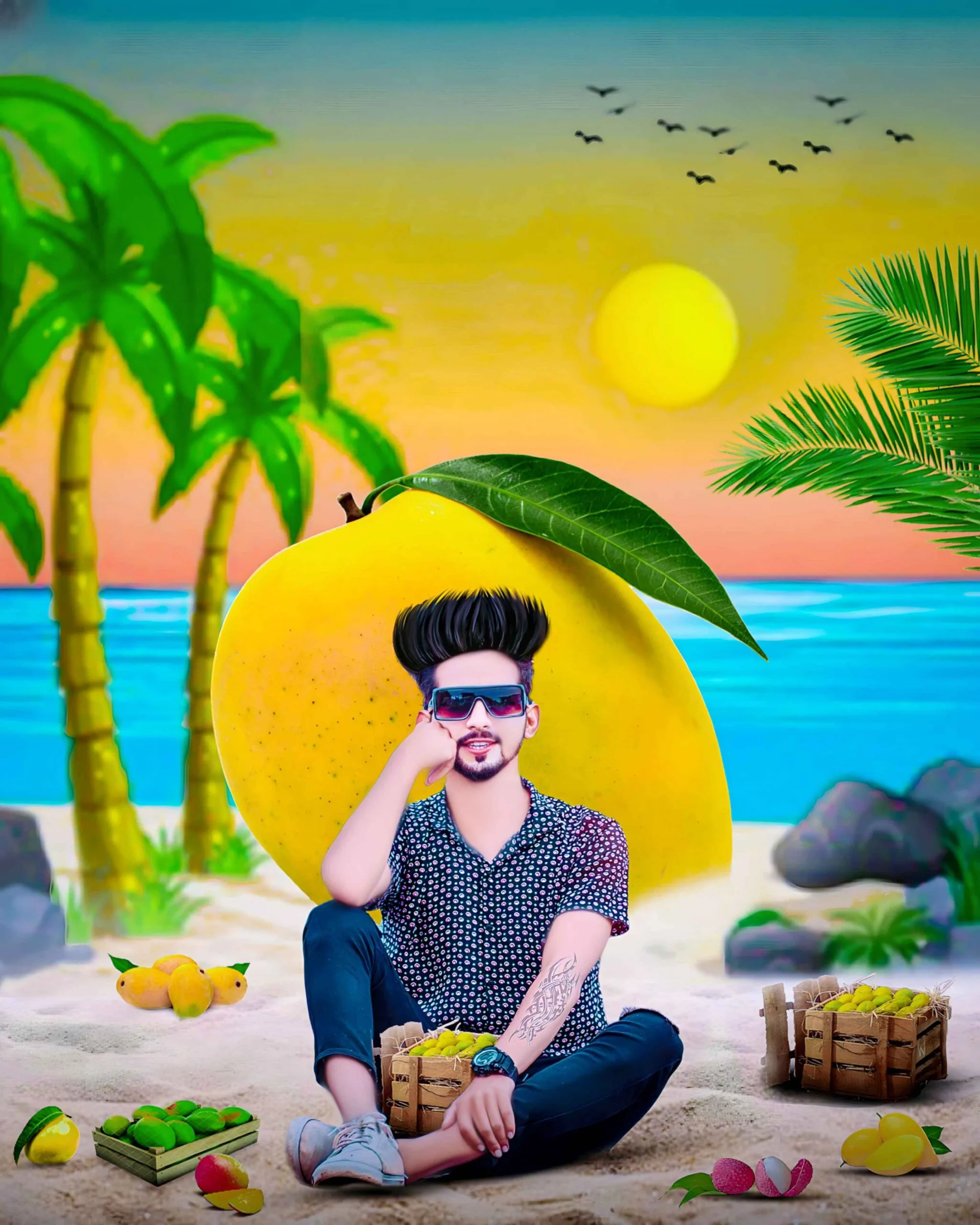 summer photo editing background