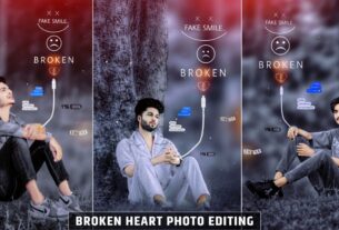 Broken photo editing background & preset