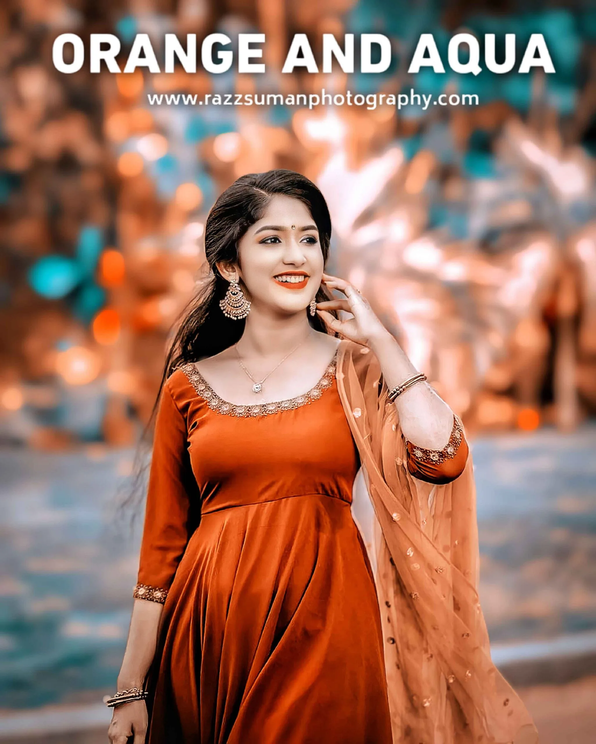Orange and aqua preset
