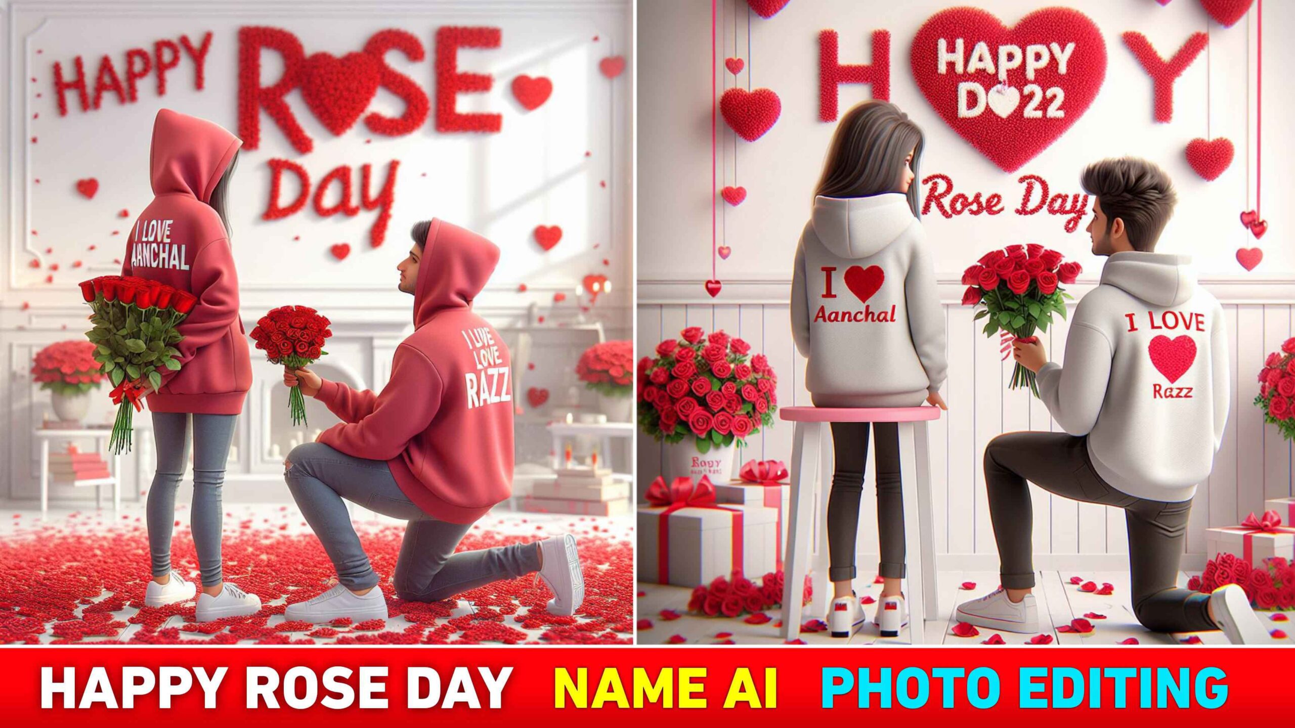 Happy Rose Day Ai Photo Editing | Bing Ai Image Creator