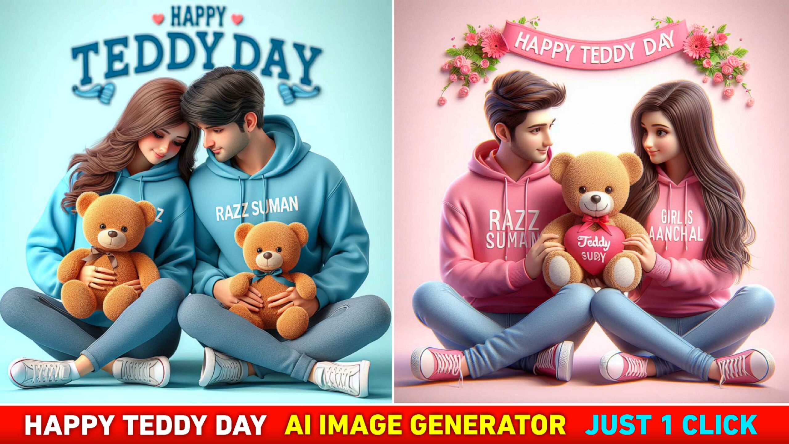 Happy Teddy Day Ai Photo Editing | Bing Ai Image Creator