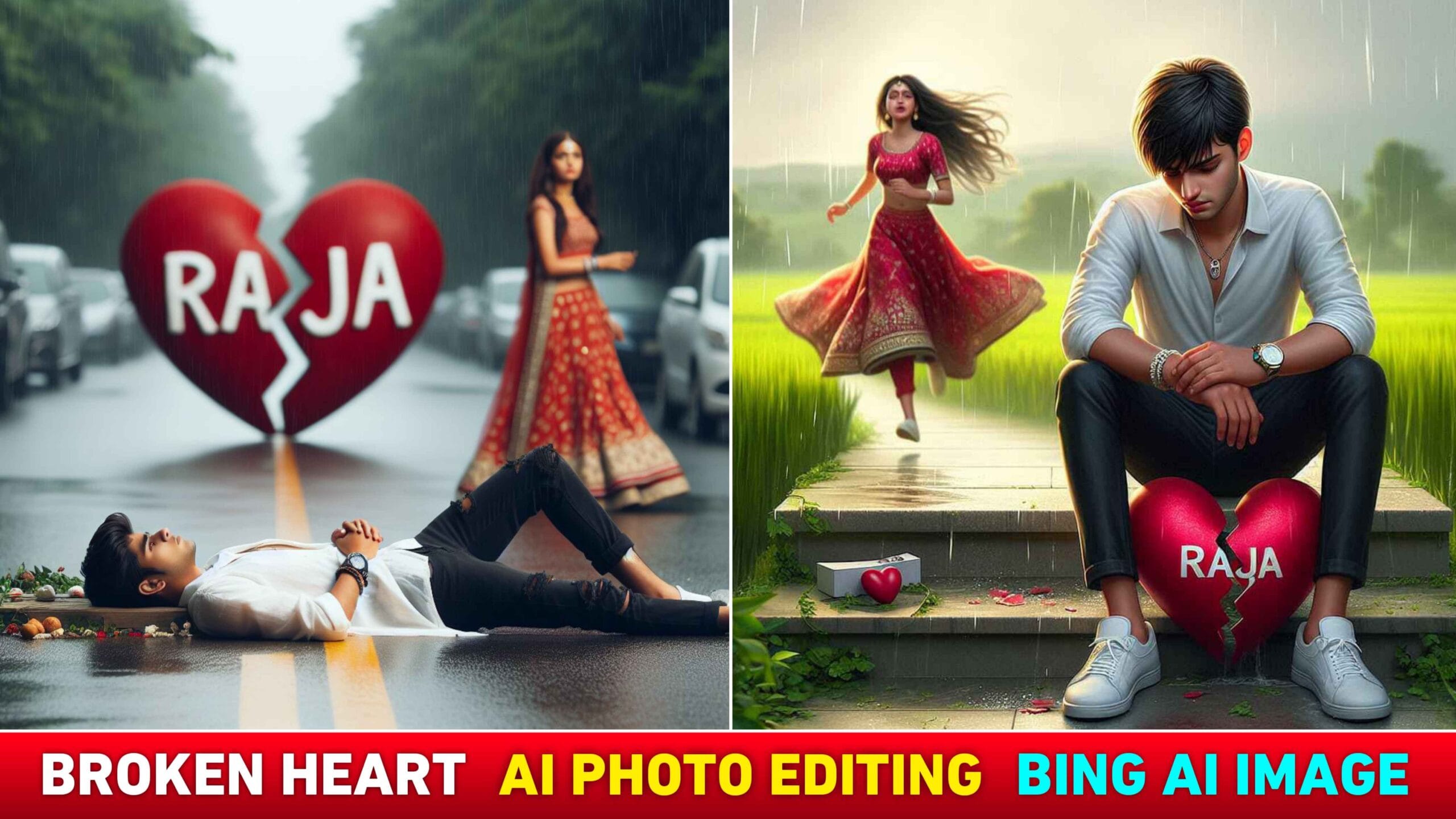 Broken Heart Ai Photo Editing | Bing Image Creator