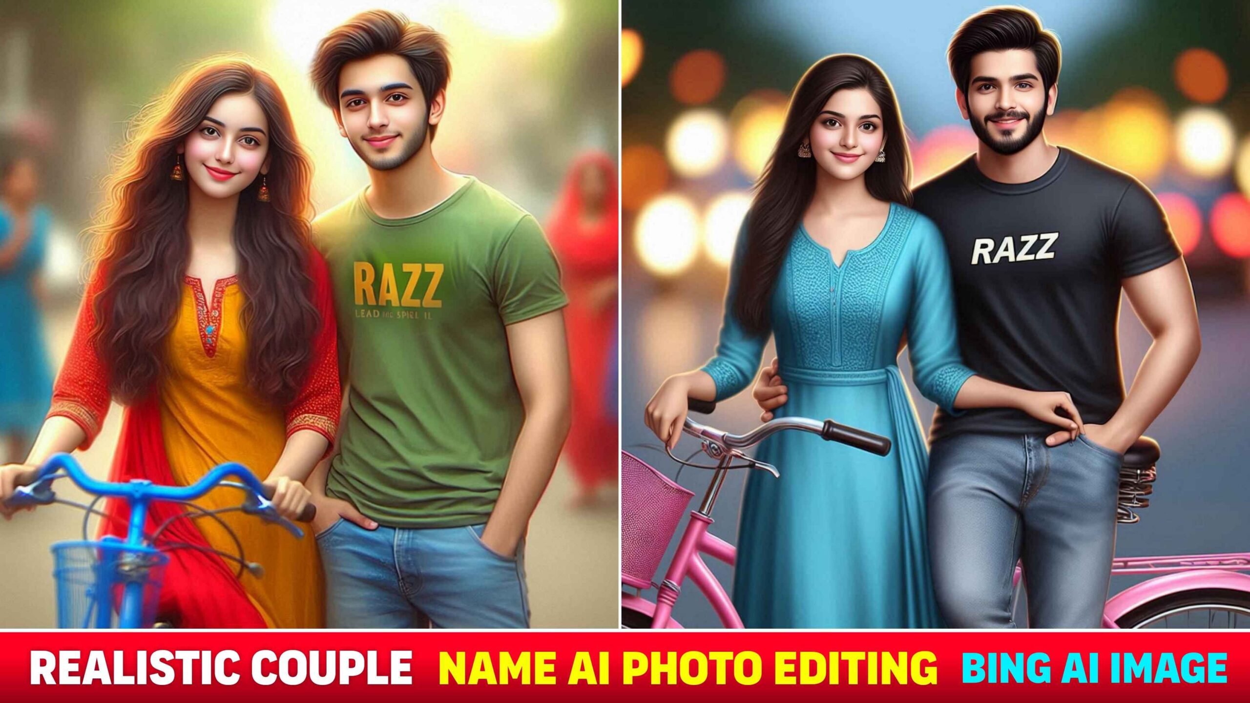 Realistic Couple Name Ai Photo Editing | Bing Image Creator