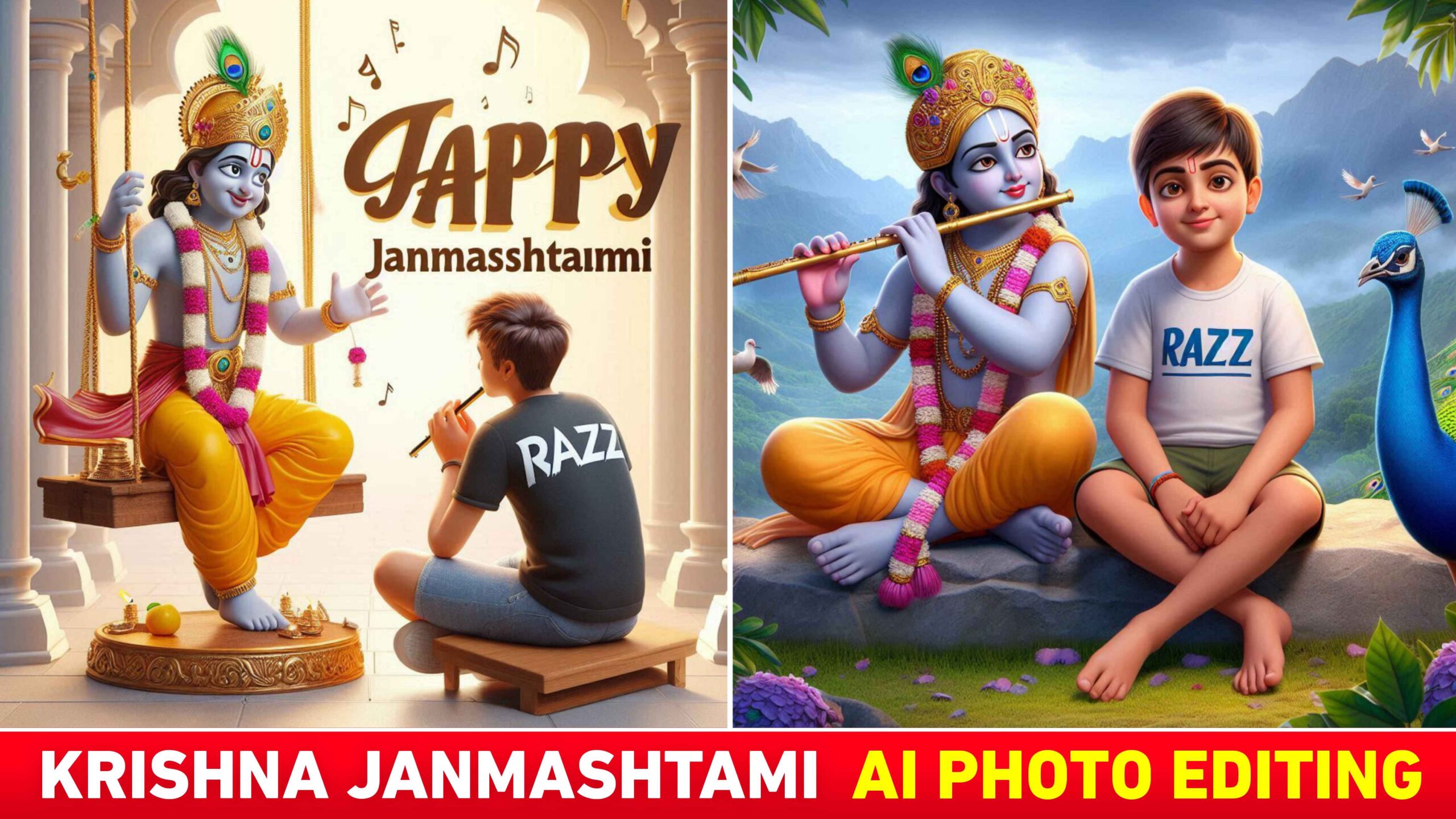 Krishna Janmashtami Ai Photo Editing | Bing Image Creator