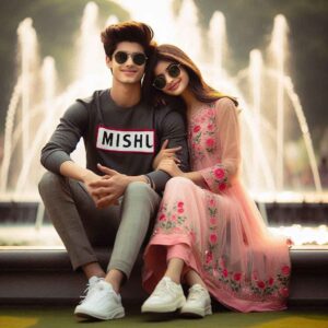 Stylish Couple Name Ai Photo Editing