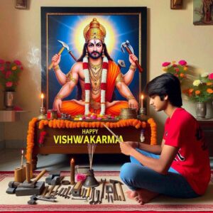 Vishwakarma Puja Ai Image Create