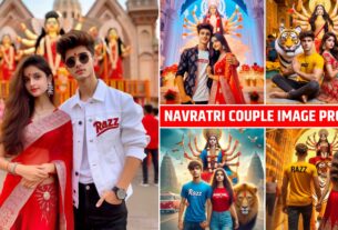 Navratri Couple Name Ai Photo Editing Prompt | Bing Image Creator