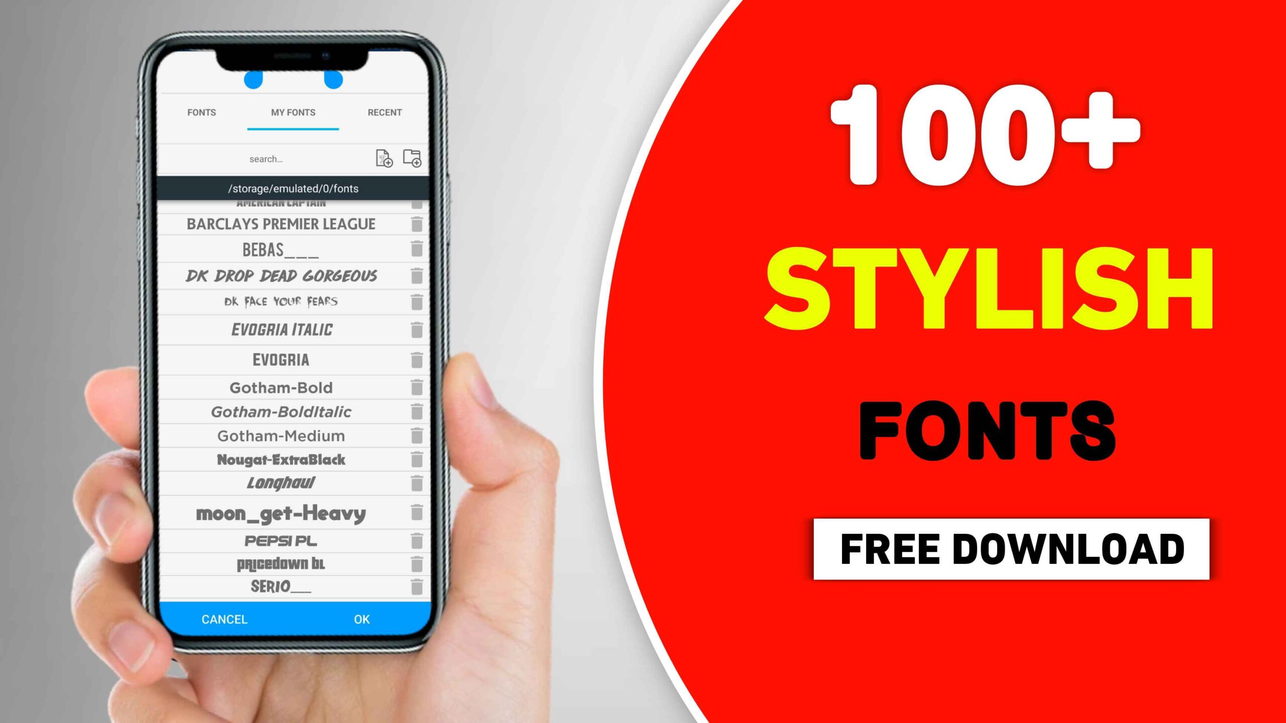 100+ Stylish Font Pack Download | Top 100 Font Pack