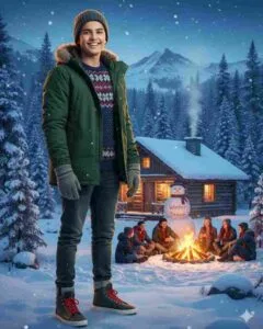 Winter season ai photo editing